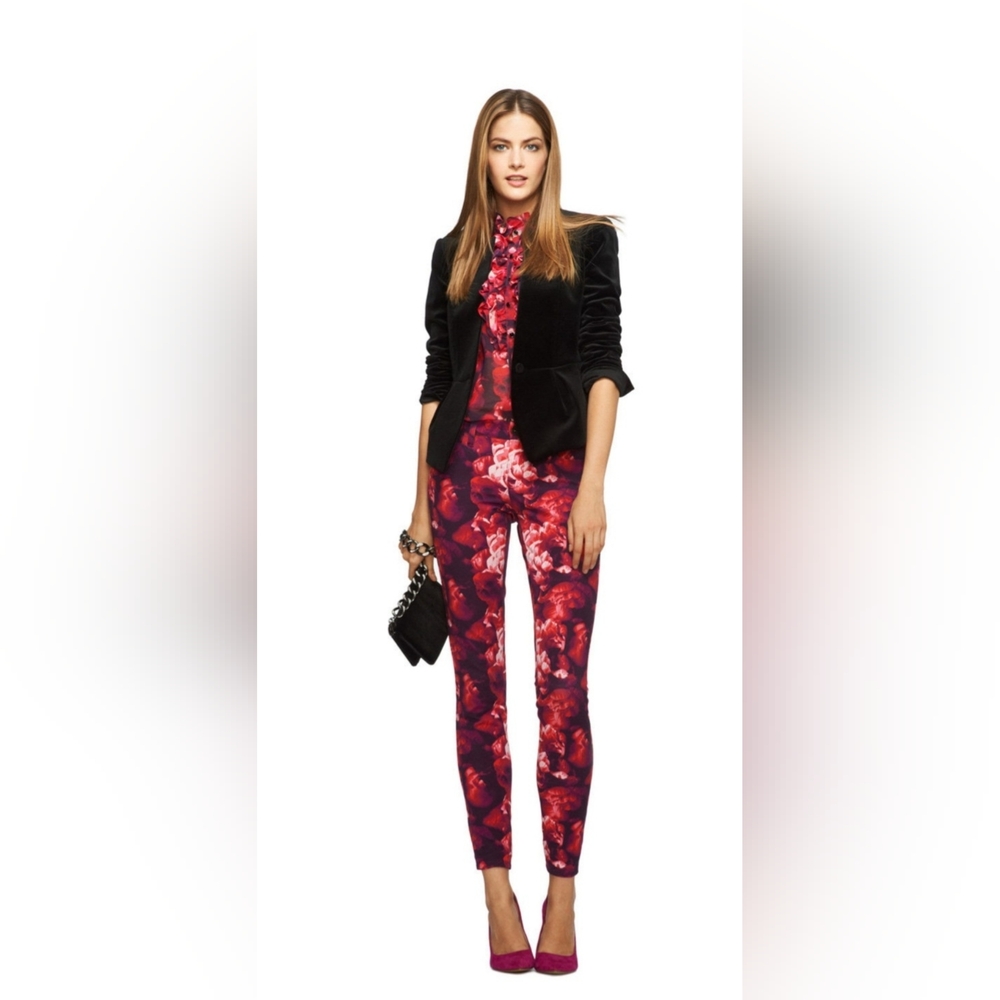 BANANA REPUBLIC L'Wren Scott Peony Floral Collection Floral Pants 6 NWOT - Picture 2 of 10